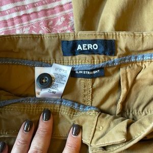 Men’s AERO Slim Straight FlatFront Khakis